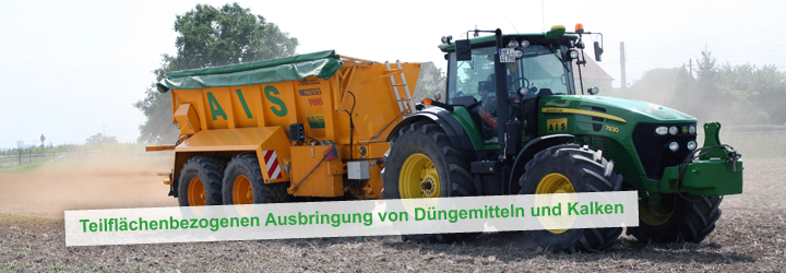 Teilflächenbezogenen Ausbringung von Düngemitteln und Kalken Teilflächenbezogenen Ausbringung von Düngemitteln und Kalken
